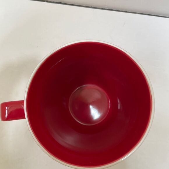STARBUCKS RED CERAMIC MUG‎ - Picture 2 of 6